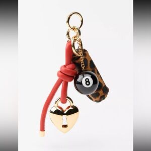 Zara Coin Purse Multi-Charm Keychain